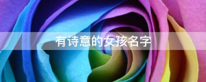2022有寓意文靜優雅又有詩意的女孩名字 